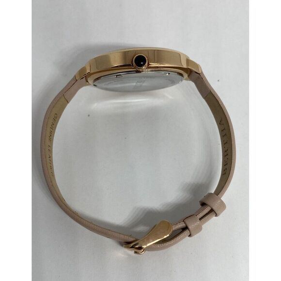 Bertha Women's Tan Leather Analog Rose Gold Dial Quartz Genuine Watch WK17 - Picture 11 of 12